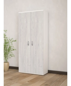 ARMADIO "GOLF" 2 ANTE BIANCO E ROVERE, 80X52X170CM